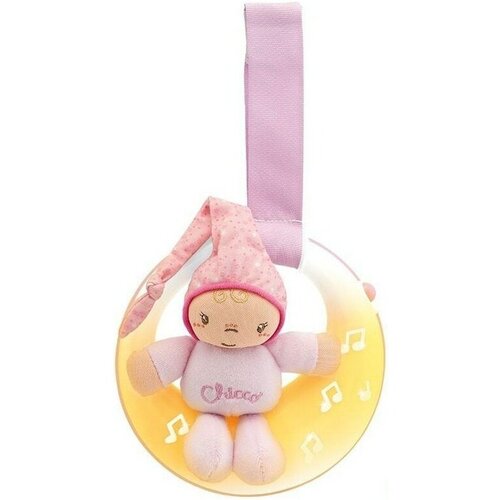 Chicco Музыкальная Луна игрушка-проектор для детей розовая