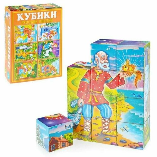 кубики в картинках 12шт русские сказки 00825 16 Кубики в картинках 25 Русские сказки