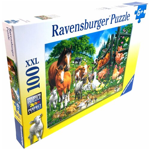 Пазл Ravensburger Встреча животных (10689), 100 дет. пазл ravensburger встреча животных 10689 100 дет