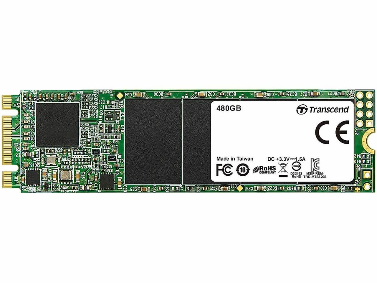 Внутренний SSD диск TRANSCEND MTS 820S 480GB, SATA3, M.2 (TS480GMTS820S)