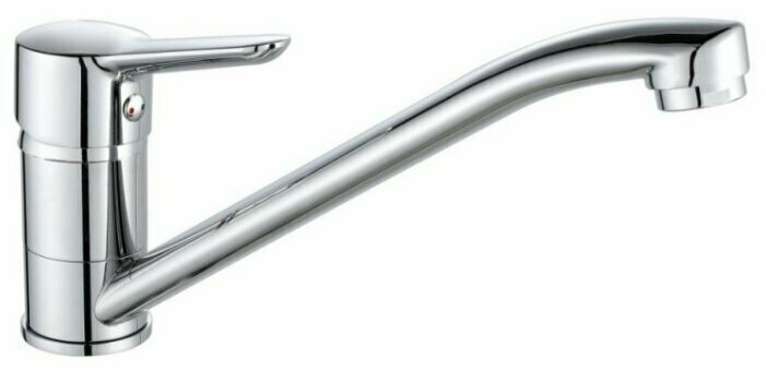 Смеситель для кухни с поворотным изливом Gross Aqua Alfa, латунь, хром, 3210313C-G0110.