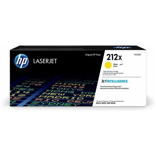 Картридж HP 212X Yellow, 10000 стр, желтый картридж hp 212x w2122x желтый 10000 страниц для color laserjet enterprise m555dn