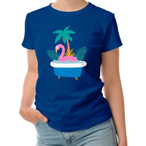 фото Футболка roly, размер l, синий