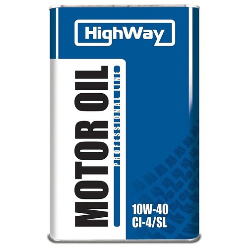 Дизельное моторное масло HighWay 10W-40 CI-4/SL полусинтетическое 4л