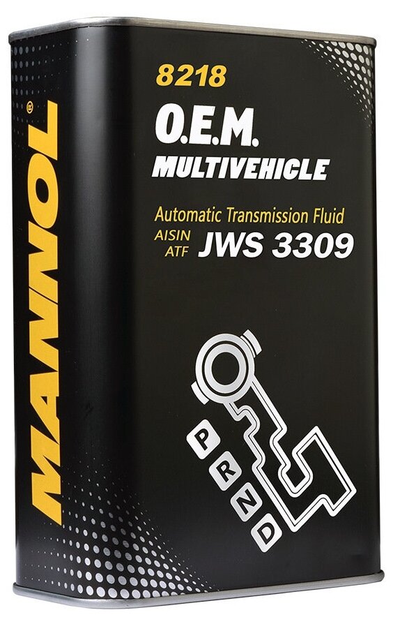 MANNOL MN8218-4ME 8218-4ME Трансмиссионное масло ATF Multivehicle OEM JWS 3309 4л METAL 1шт