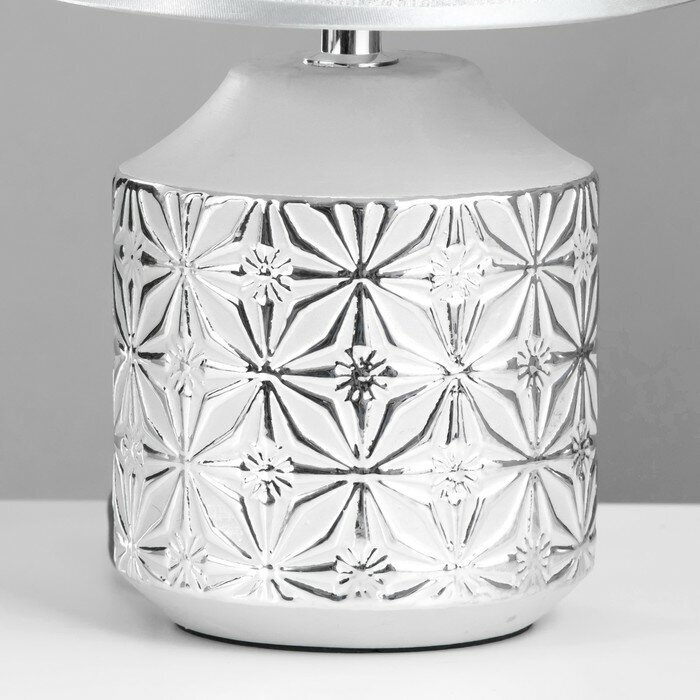 Лампа декоративная RISALUX Бэсфорд 7828466 / 7828467, E14, 40 Вт, серебристый - фотография № 11
