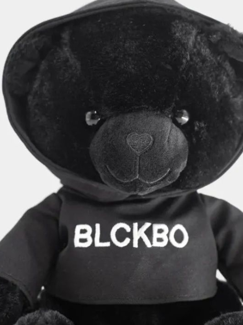 Плюшевый мишка BLCKBO, Блэкбо, черный - 45 см
