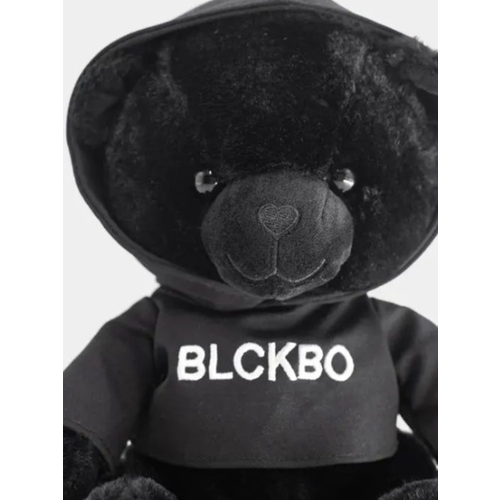 Плюшевый мишка BLCKBO, Блэкбо, черный - 45 см