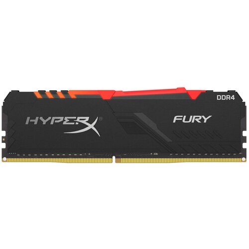 Оперативная память HyperX Fury RGB 8 ГБ DDR4 3733 МГц DIMM CL19 HX437C19FB3A8 1439100₽