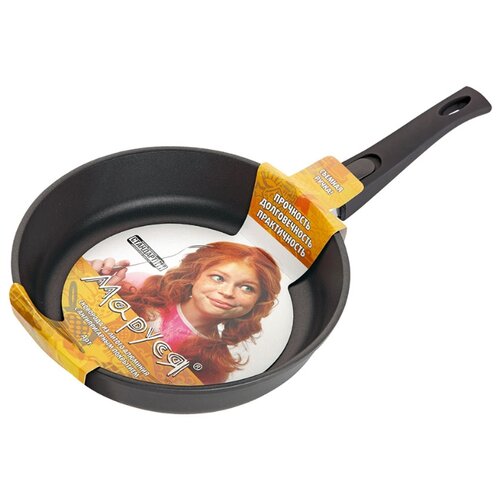 фото Сковорода маруся стандарт 3028, 28 см, съемная ручка, черный