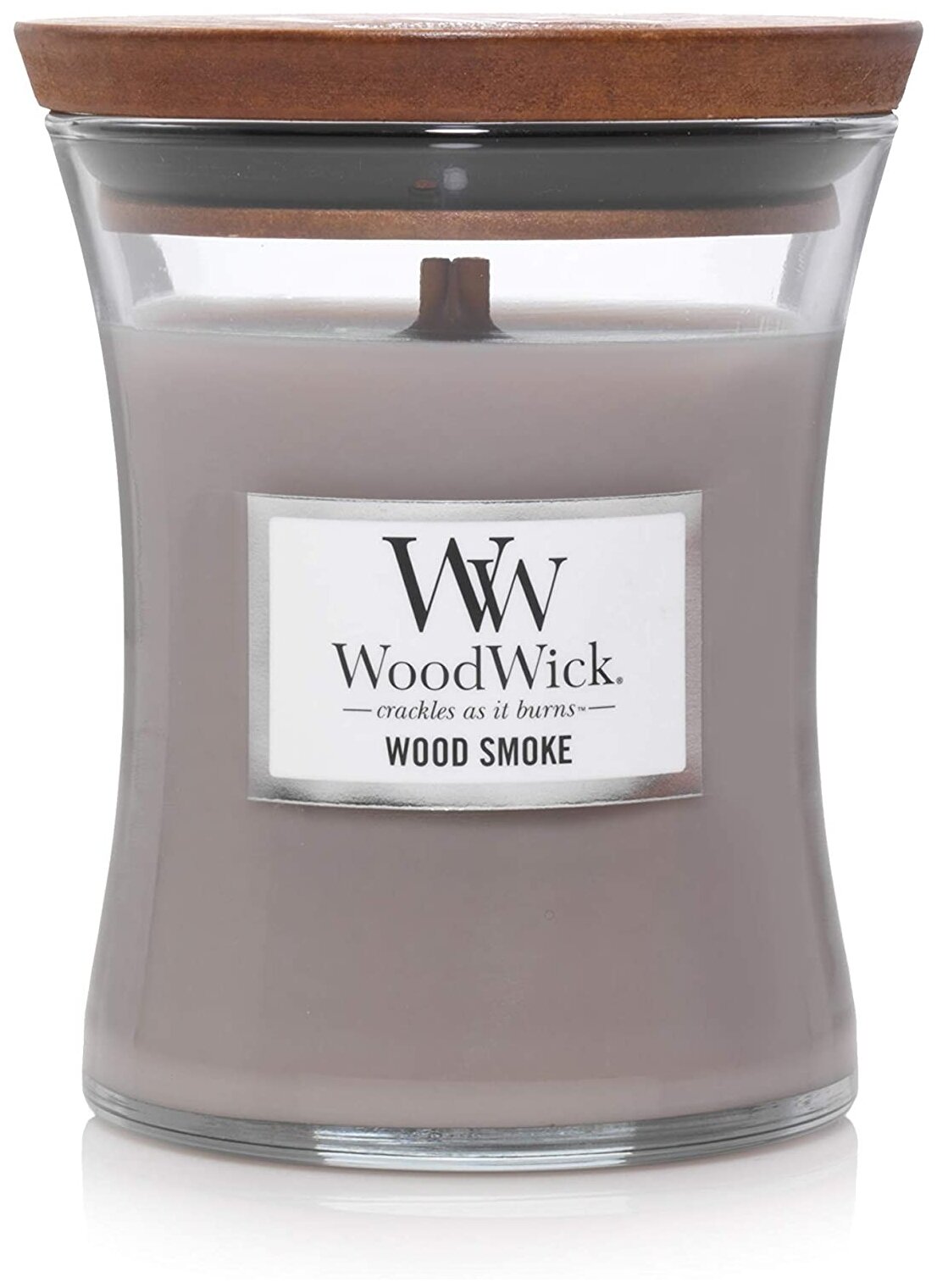 Woodwick/ Свеча средняя Древесный дым 275гр.