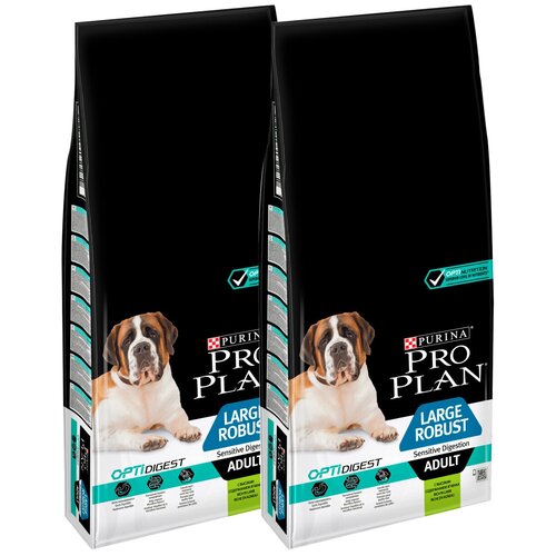 pro plan adult dog optidigest small Сухой корм для собак с мощным телосложением Pro Plan при чувствительном пищеварении, ягненок 1 уп. х 2 шт. х 14 кг (для крупных пород)