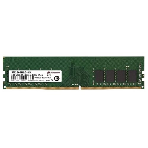 Модуль памяти Transcend Модуль памяти Transcend 8GB JM DDR4 2666Mhz U-DIMM 1Rx16 1Gx16 CL19 1.2V