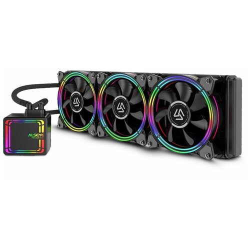 Система водяного охлаждения для процессора ALSEYE HALO AIO LIQUID COOLER 360 kraken x53 rgb [rl krx53 r1] 240mm aio liquid cooler with aer rgb and rgb led rtl 8