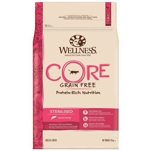 Wellness Core Sterilised Сухой корм для стерилизованных кошек Лосось 1.75кг