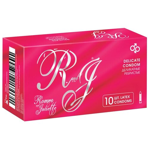 Презервативы R and J Delicate, 10 шт. презервативы r and j ultra thin ультратонкие 3шт х2шт