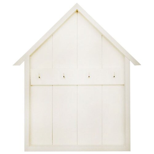 Открытая ключница Эко Домик белая