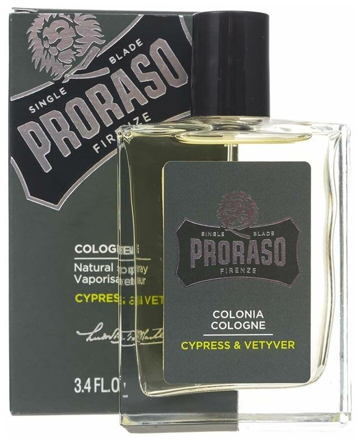 Туалетная вода Proraso Cypress & Vetyver зелёный , Размер ONE SIZE