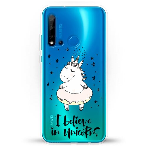 фото Силиконовый чехол единорог на huawei nova 5i andy & paul