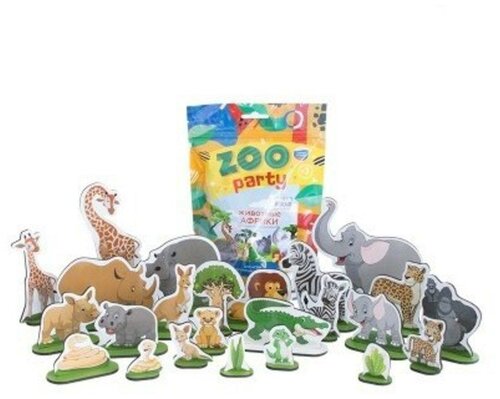 Фигурки Leader Zoo Party Животные Африки МТ60220, 24 шт.