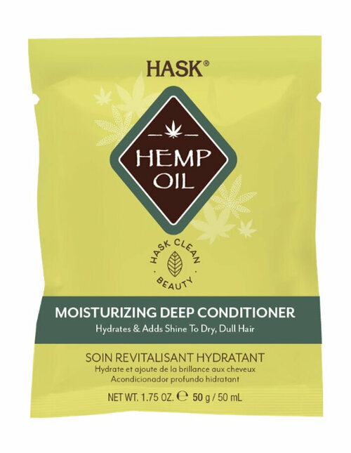 HASK Hemp Oil Moisturizing Deep Conditioner Маска с конопляным маслом увлажняющая, 50 г