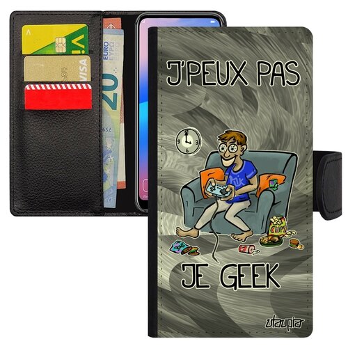 фото Чехол книжка на смартфон galaxy a40, "не могу - играю!" технарь игра utaupia