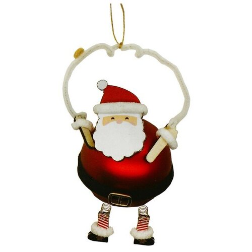 Набор для творчества - создай ёлочное украшение «Дед Мороз на проволочке» набор для создания елочного украшения снеговик