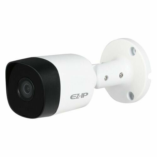Камера видеонаблюдения аналоговая Dahua EZ-HAC-B2A21P-0360B, 1080p, 3.6 мм, белый камера видеонаблюдения dahua ez hac b2a21p 0360b белый