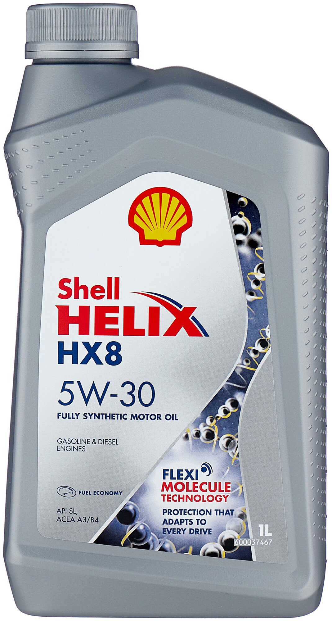 Синтетическое моторное масло SHELL Helix HX8 Synthetic 5W-30