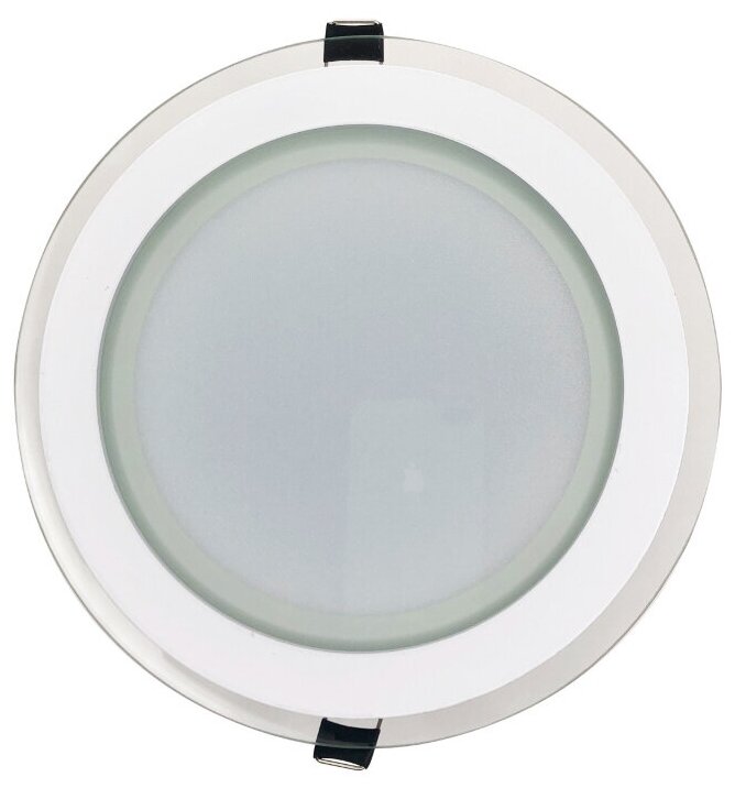 Светильник Elvan 705R-12W-4000-Wh, LED, 12 Вт, 4000, цвет арматуры: белый, цвет плафона: бесцветный - фотография № 1