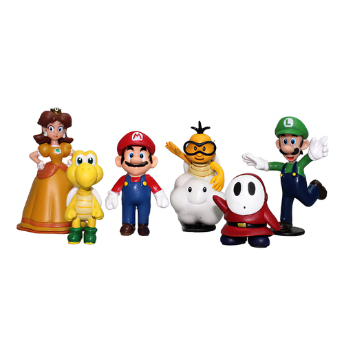 Фигурка: Набор коллекционный Mario (2) (Марио) 12cm super mario bros luigi mario yoshi koopa yoshi mario maker odyssey mushroom toadette pvc action figures toys model dolls