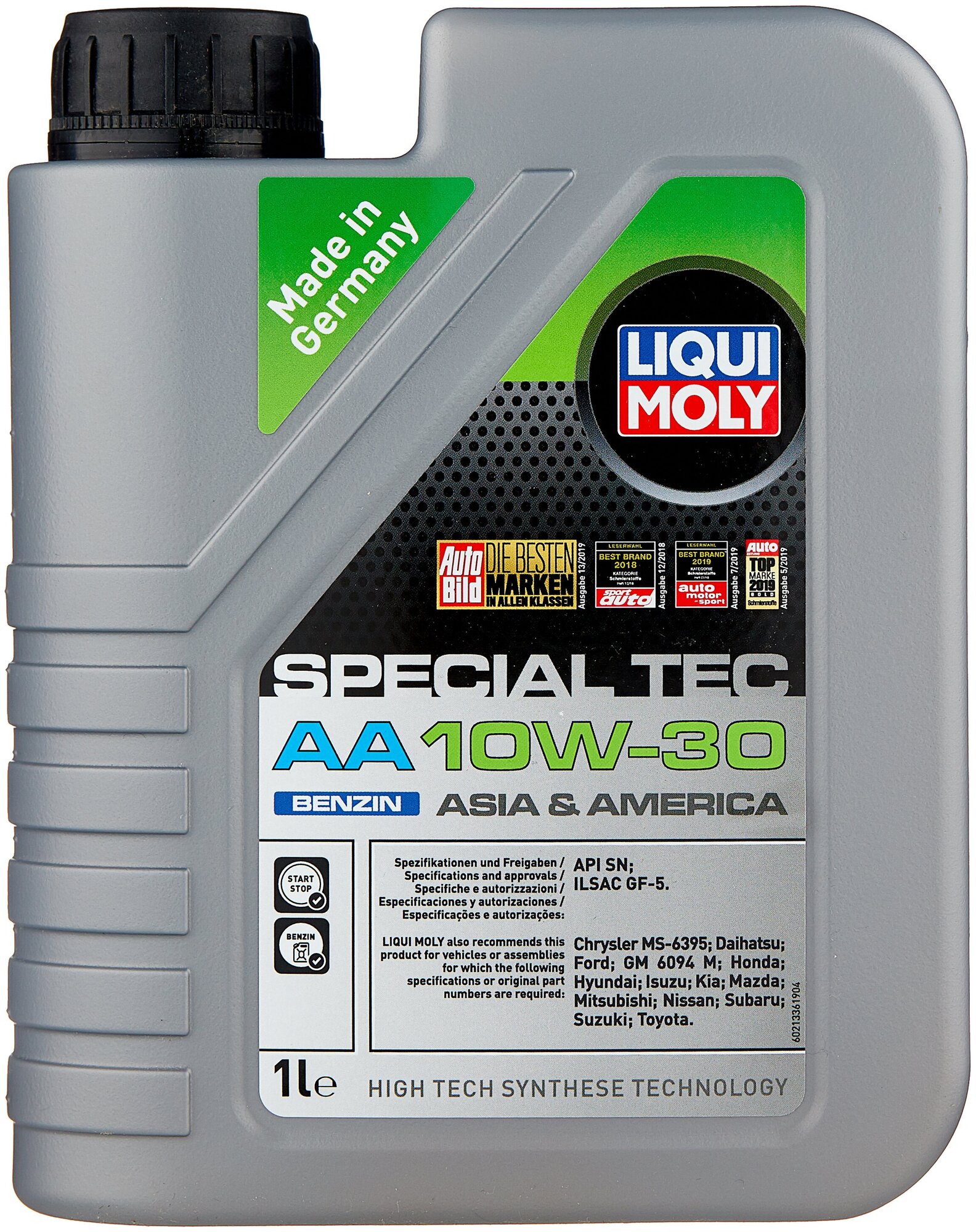 Масло моторное Liqui Moly Special Tec Benzin AA п/синт., 1литр 21336