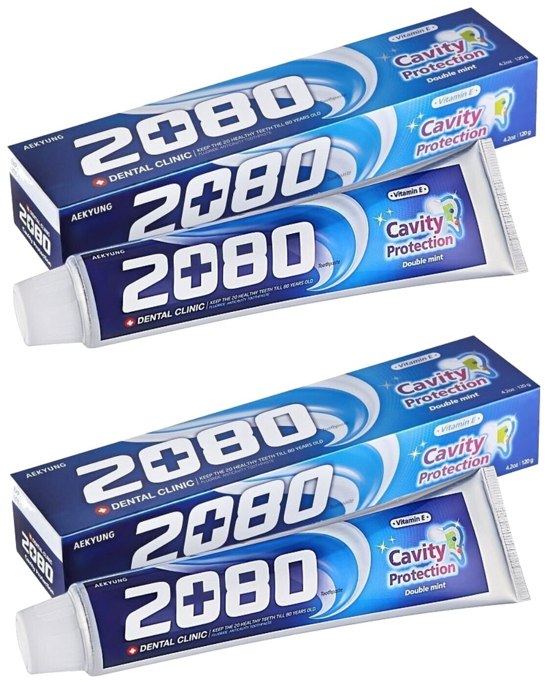 Зубная паста натуральная мята , комплект 2х120г