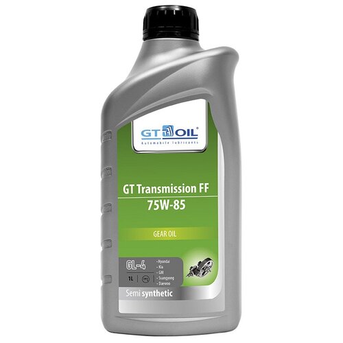 фото Масло трансмиссионное gt oil transmission ff gl-4 75w-85, 70w-85, 4 л