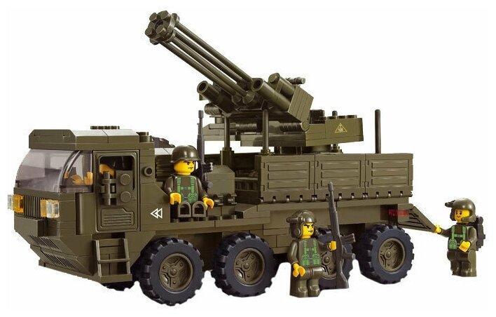Конструктор Sluban Машина военная с фигурками - фото №2