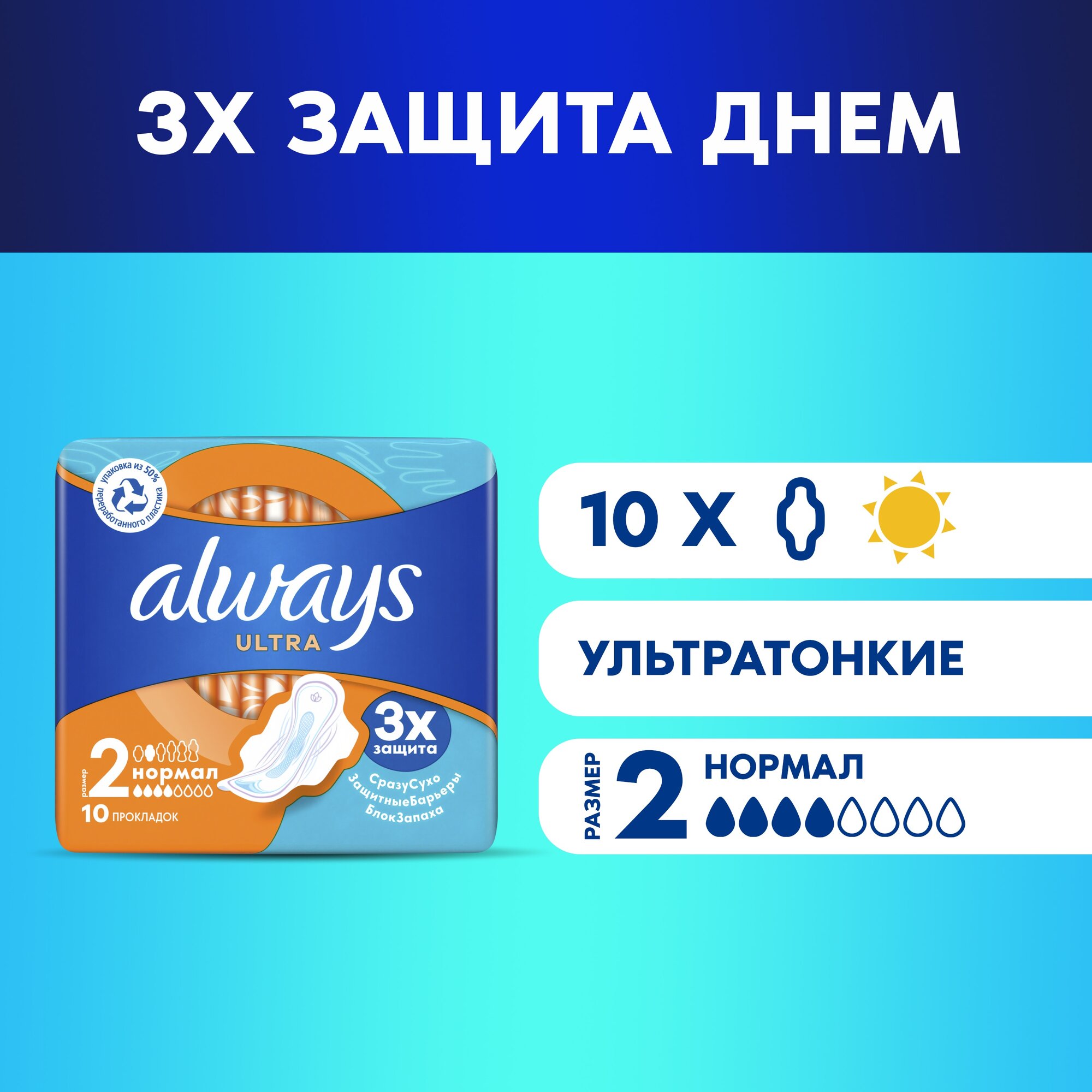 Прокладки «Always» Ultra Normal 10 шт.