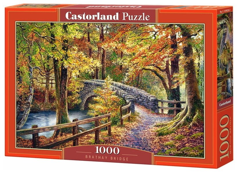 Puzzle-1000. Мост в парке Castorland - фото №1