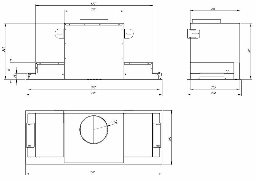 Кухонная вытяжка AKPO WK-6 Neva glass 80 см черный - фотография № 2