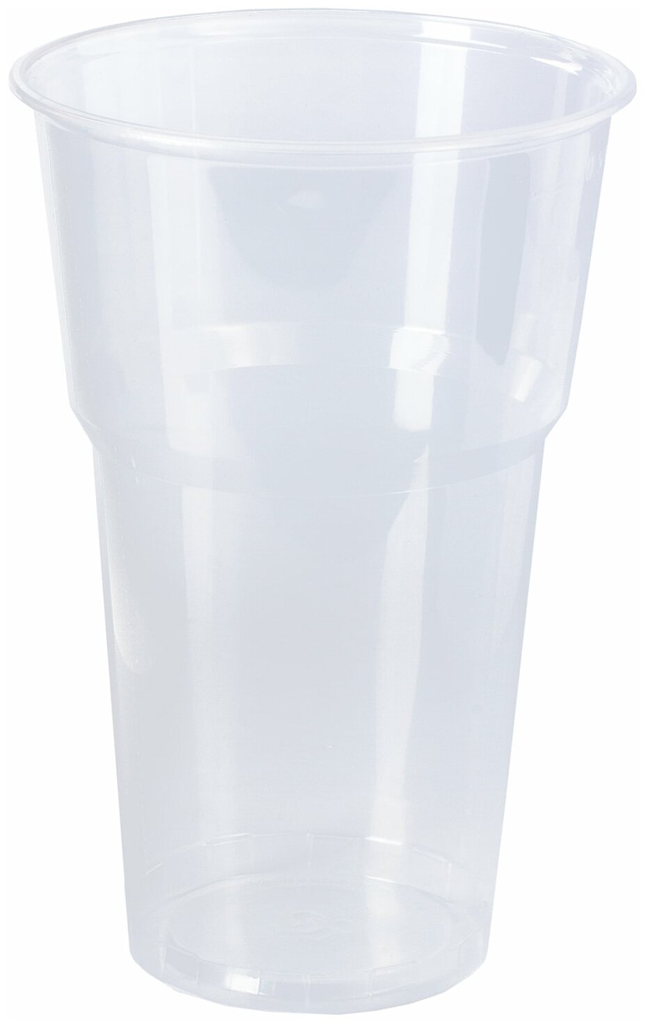 Лайма Стаканы одноразовые пластиковые Бюджет, 500 мл, 20 шт., бесцветный