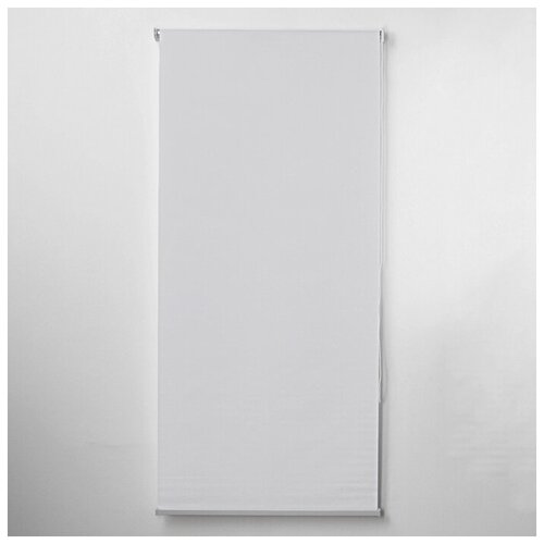 Штора рулонная «Механика», 90×180 см (с учётом креплений 3,5 см), цвет белый