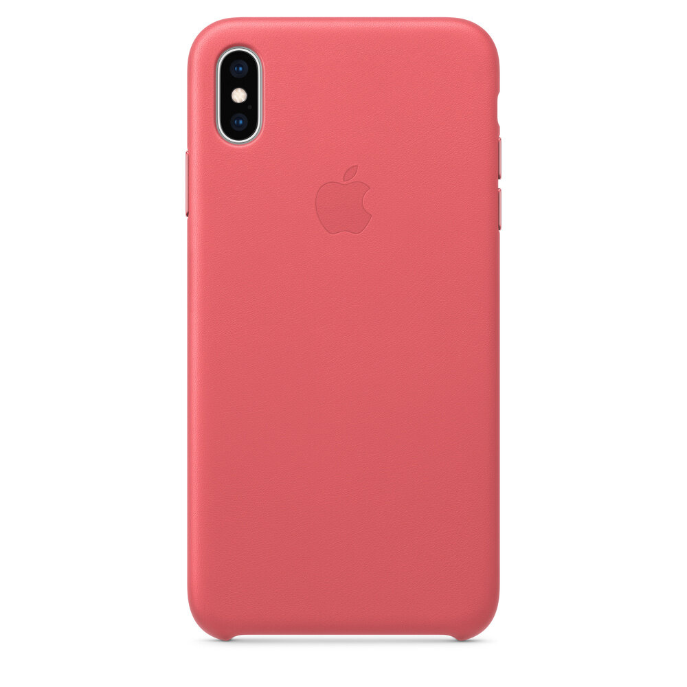 Чехол кожаный Apple iPhone Xs Max Leather Case Peony Pink (Розовый пион) MTEX2ZM/A