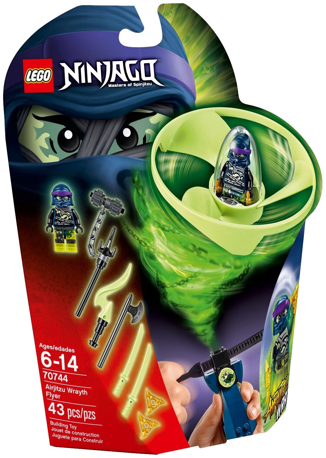 Конструктор LEGO Ninjago 70744 Аэроджитцу Рейта, 43 дет.