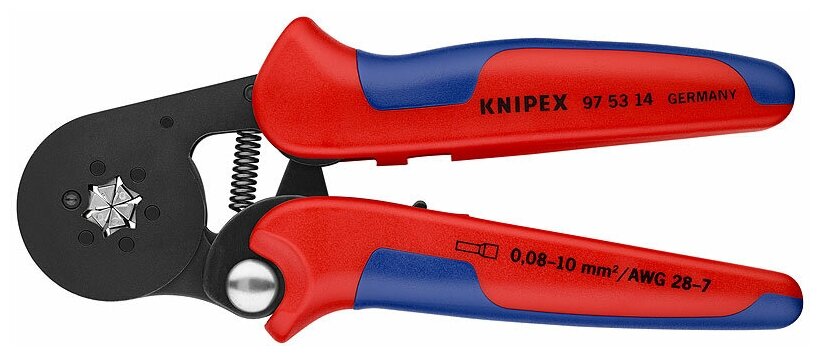 Самонастраивающийся инструмент для опрессовки контактных гильз KNIPEX KN-975314