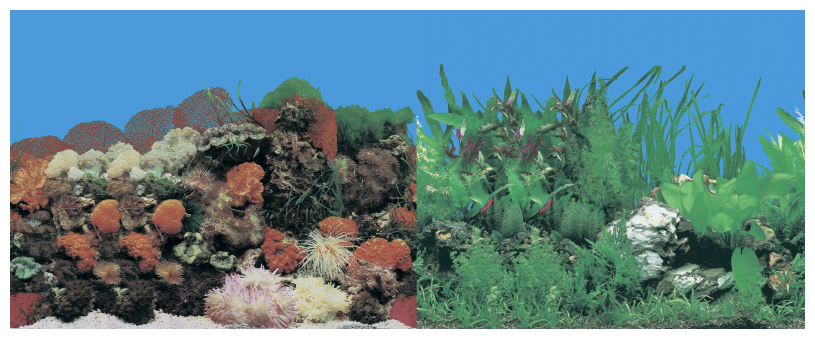 Фон для аквариума Prime Кораллы/Растительный 50х100см