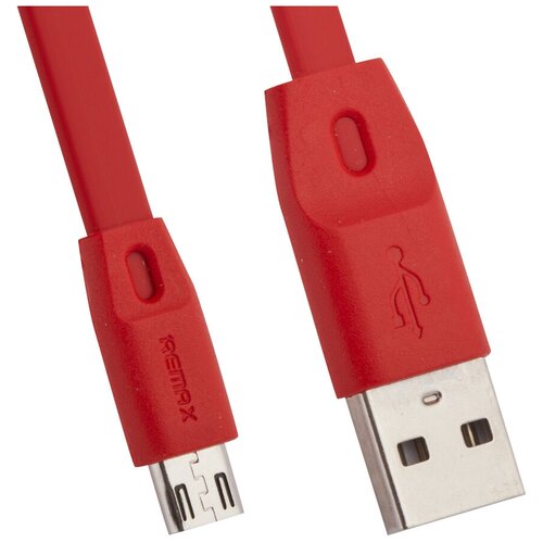 Кабель Remax Full Speed USB - microUSB (RC-001m), 1 м, красный