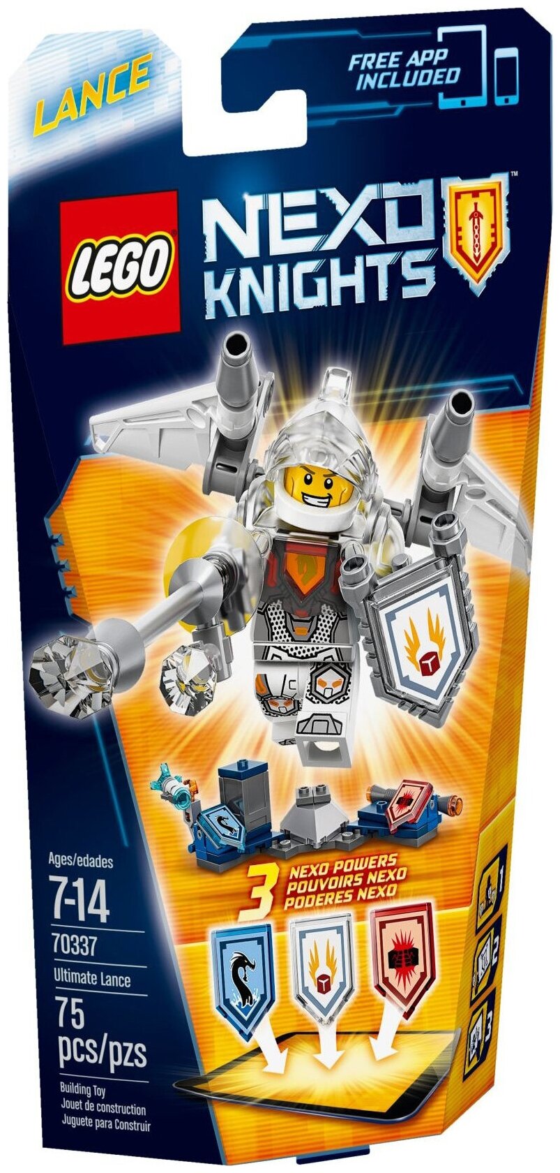 LEGO Nexo Knights 70337 Абсолютная сила Ланса, 75 дет.