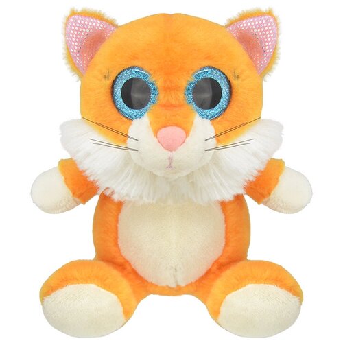 Мягкая игрушка Wild Planet Котенок, 15 см, оранжевый