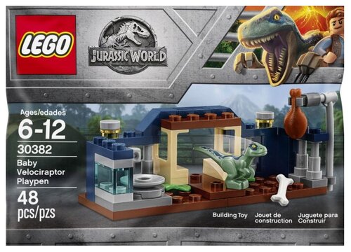 Конструктор LEGO Jurassic World 30382 Игровая площадка малыша Велоцираптора, 48 дет.