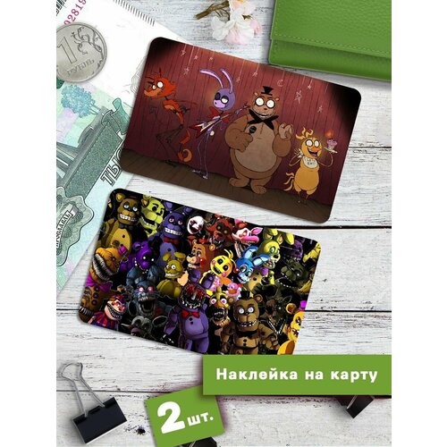 Наклейки на банковскую карту ФНАФ-1 Стикеры на карту fnaf