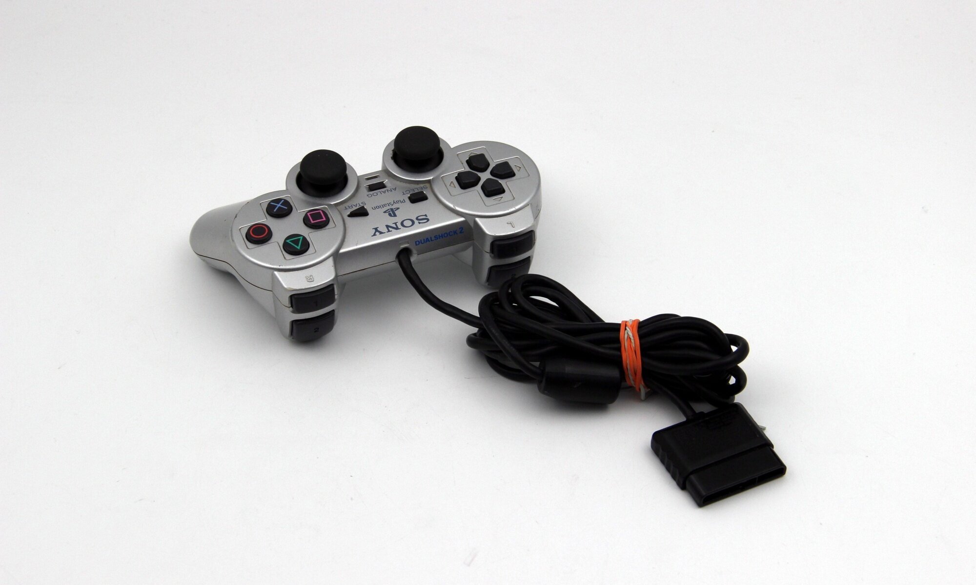 Геймпад проводной Sony DualShock 2 (Silver) Серый для PS2